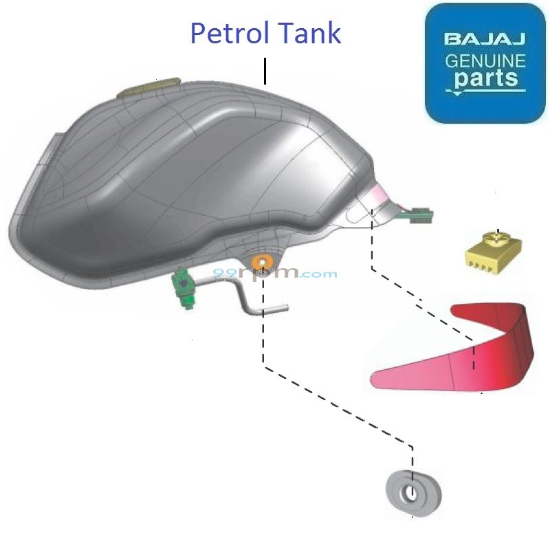 Discover 125M 2014 2015 Petrol Tank