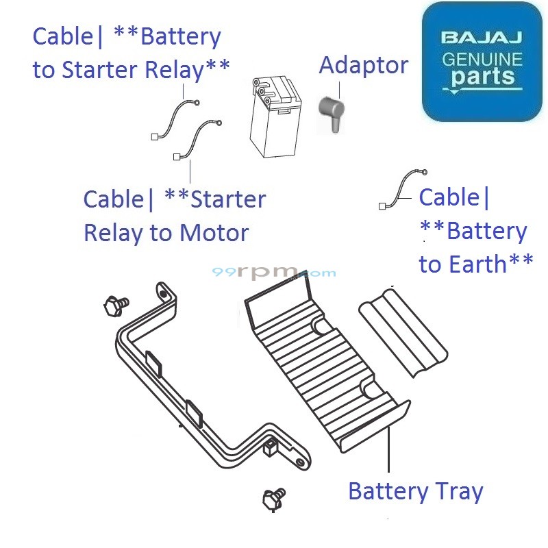 Discover 150 2010 2013 Battery Tray