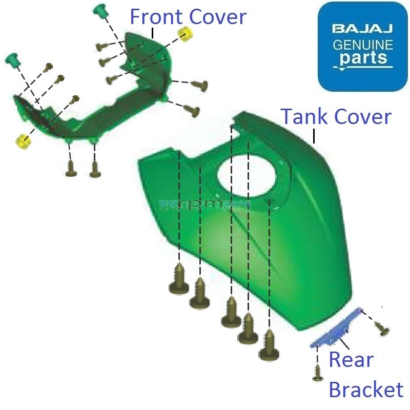 Dominar 400 tank cover shop