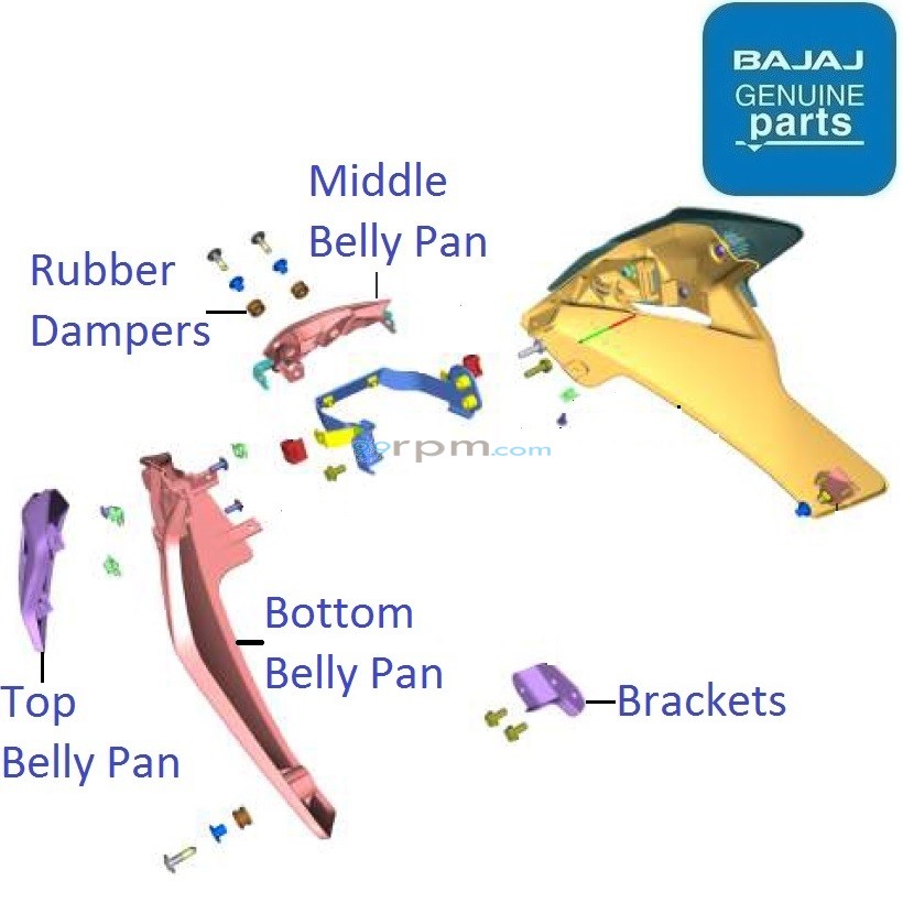 Bajaj Pulsar F250 Twin Channel ABS 2021 23 Belly Pan