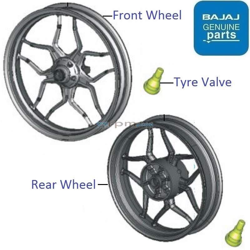 Pulsar 220 rear rim price top