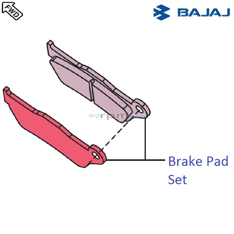 Bajaj Pulsar RS200 BS3 2015 16 Front Brake Pads
