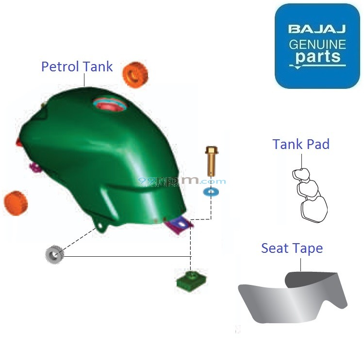 Pulsar 135 fuel tank on sale