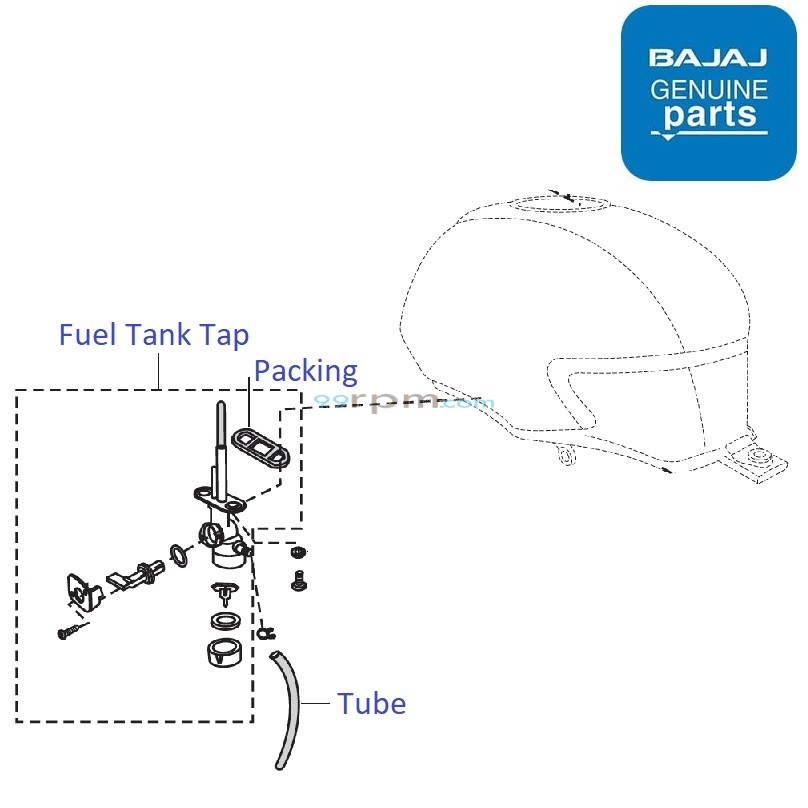 Pulsar 220f petrol tank price 2025