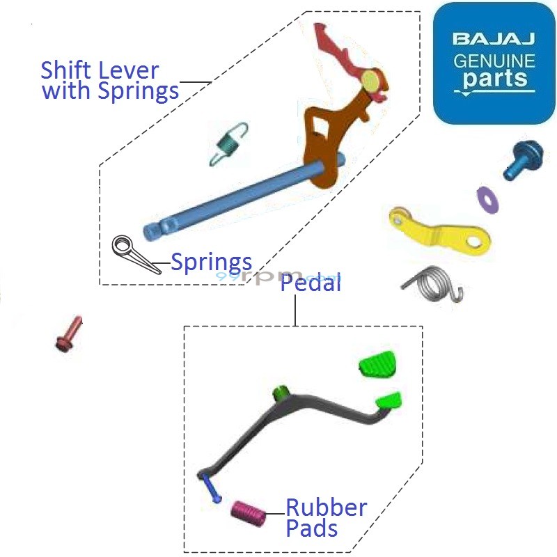 Bajaj CT110 BS4 2019 20 Gear Shift Pedal