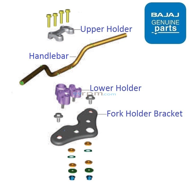 Bajaj v15 handlebar price store