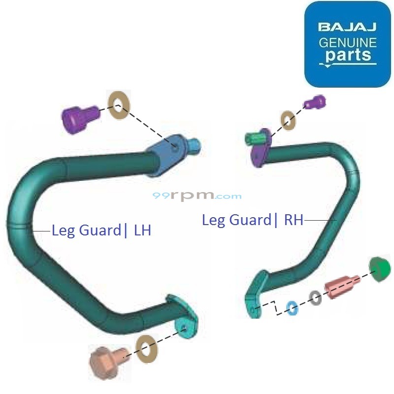 Bajaj Pulsar NS200 BS4 2017 19 Leg Guard