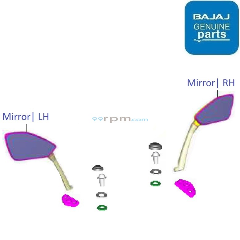 Bajaj Pulsar RS200 BS4 DTSi Mirror