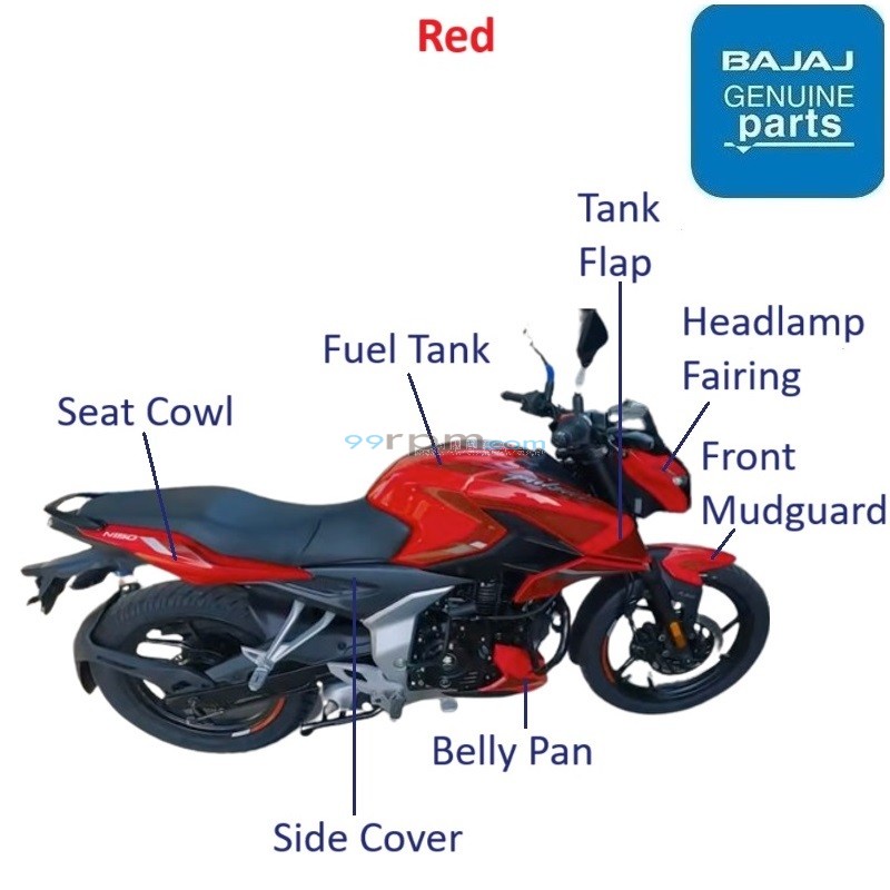 Bajaj pulsar 180 body parts hot sale