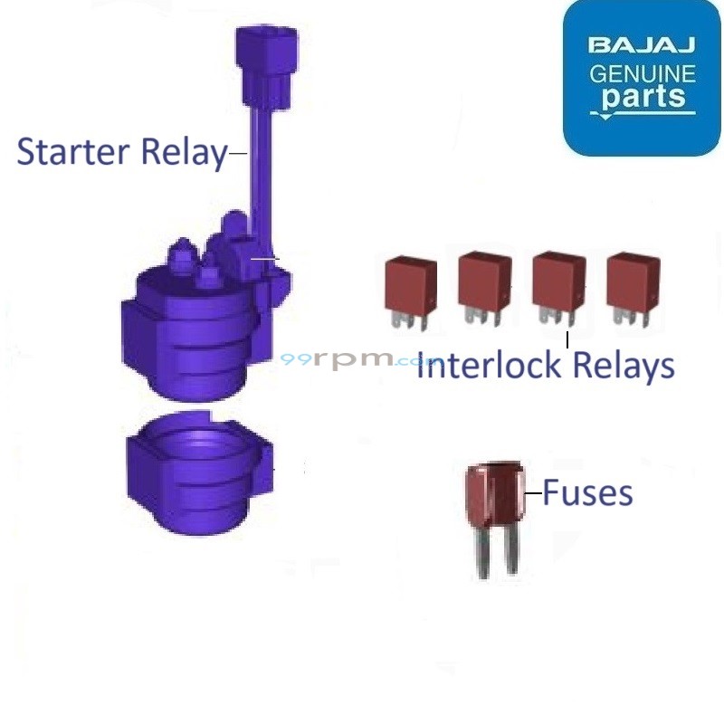 Bajaj Pulsar NS160 LED Lamp 2024 Relays Fuses