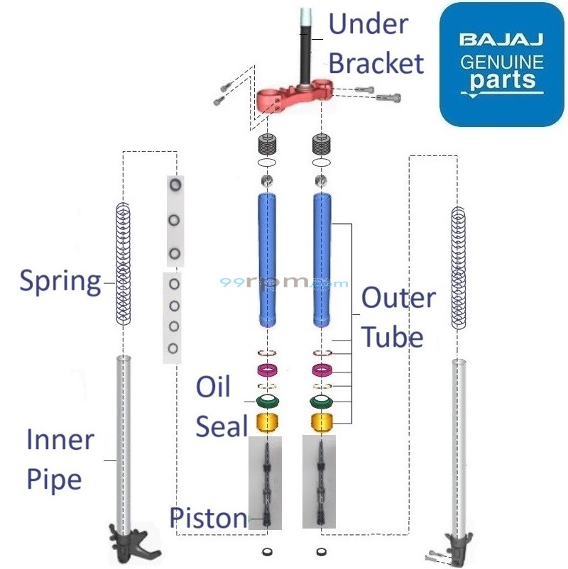 Pulsar 220 front fork size on sale