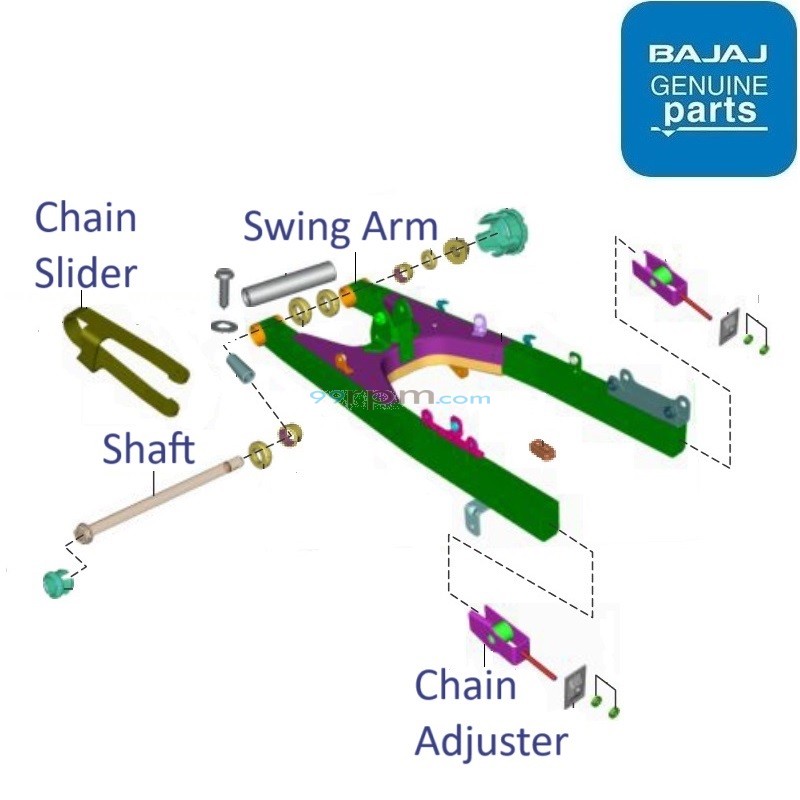 Bajaj Pulsar NS160 USD Fork 2023 2024 Swing Arm