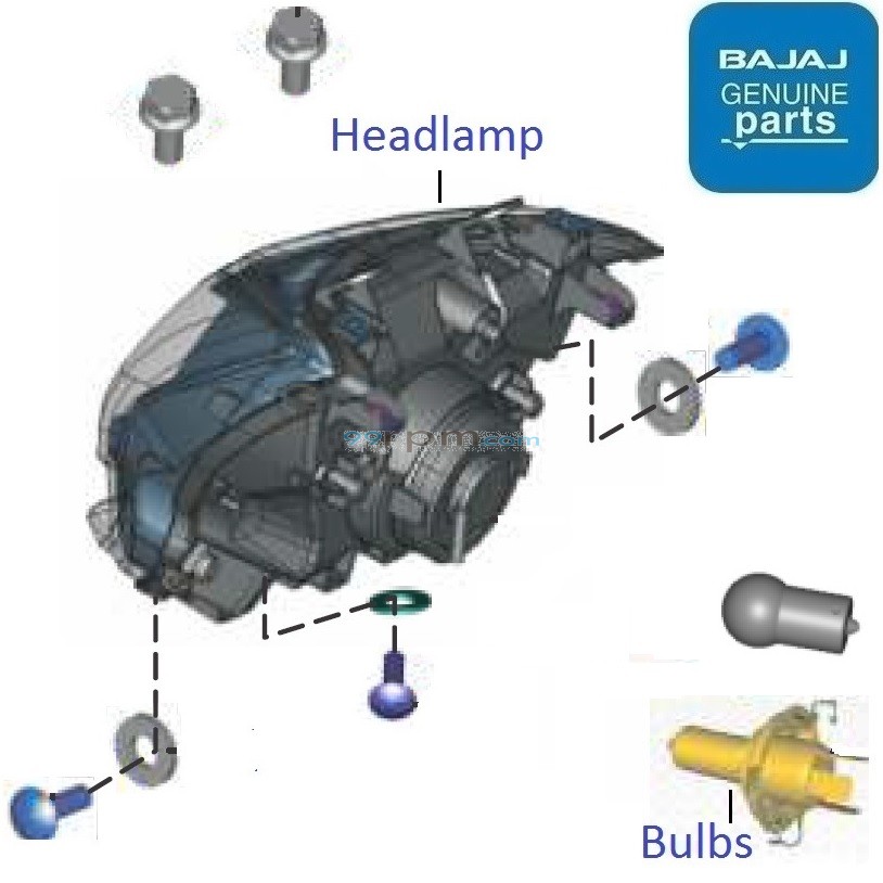Pulsar 200 ns headlight bulb watt top