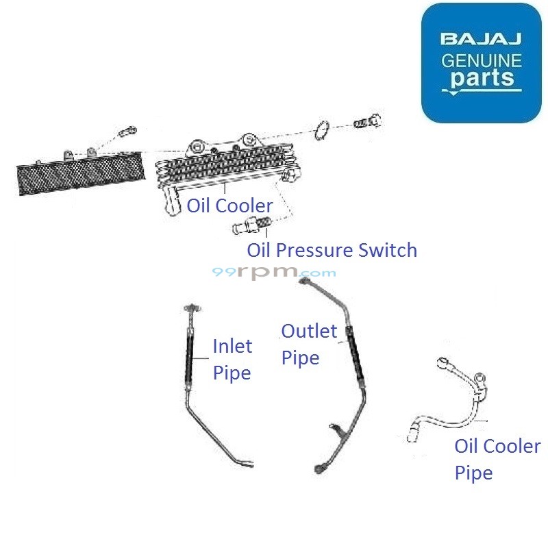 Bajaj Pulsar 220 DTS Fi Oil Cooler