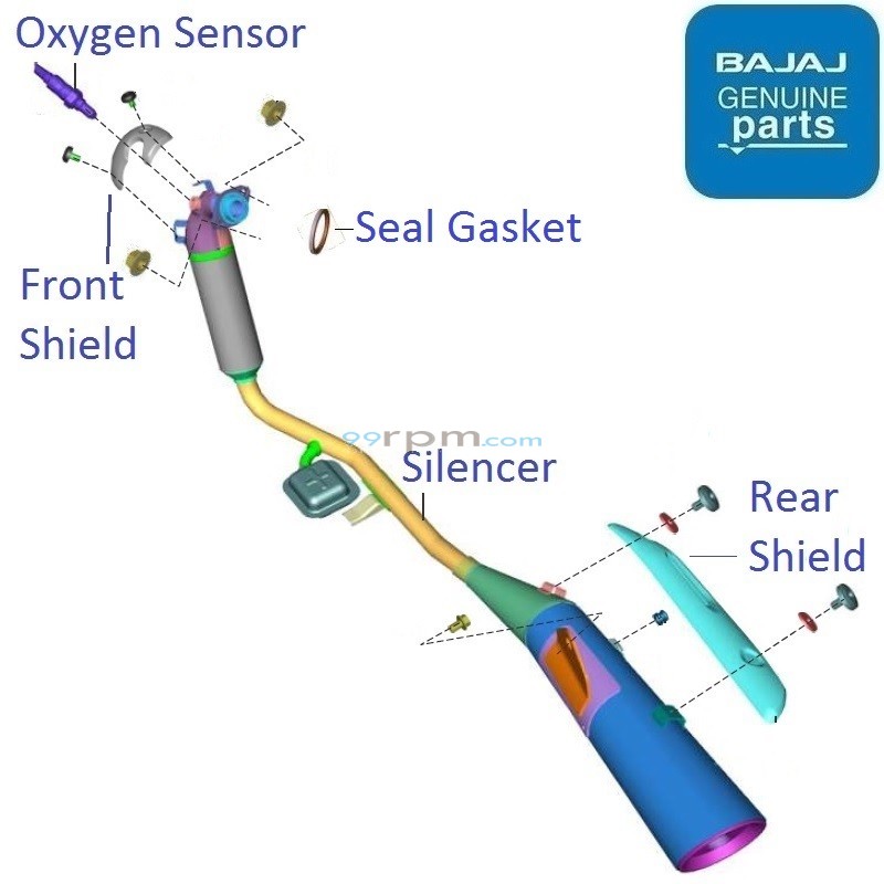 Platina bike silencer price shop