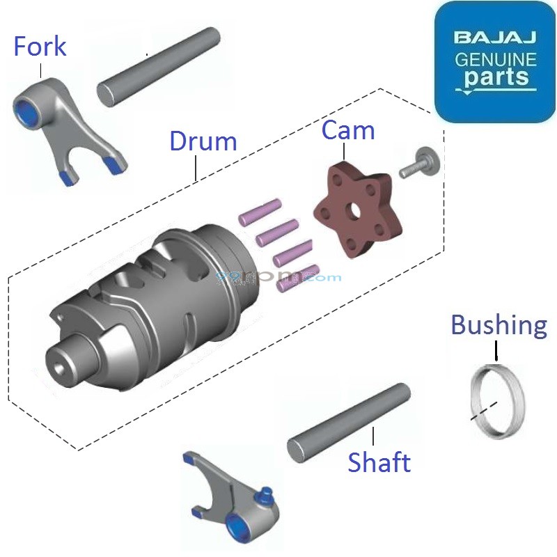 Bajaj platina gear shaft price best sale