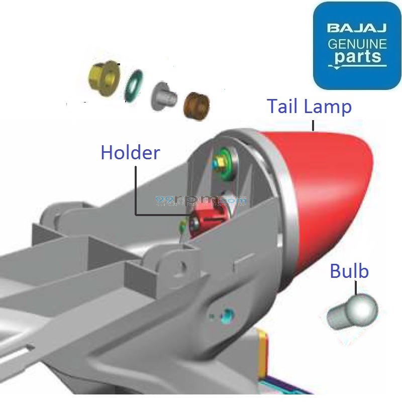 Bajaj platina back light price hot sale