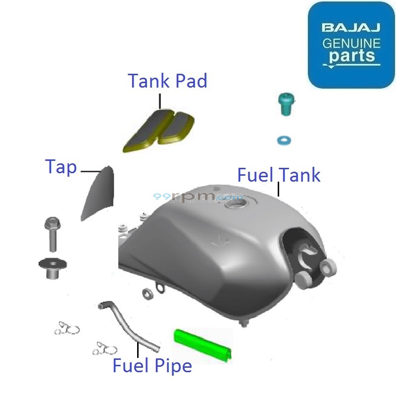 Platina 110 H Gear BS6 2020 21 Petrol Tank