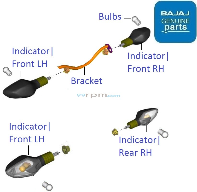 Platina 110 H Gear BS6 2020 21 Side Indicator