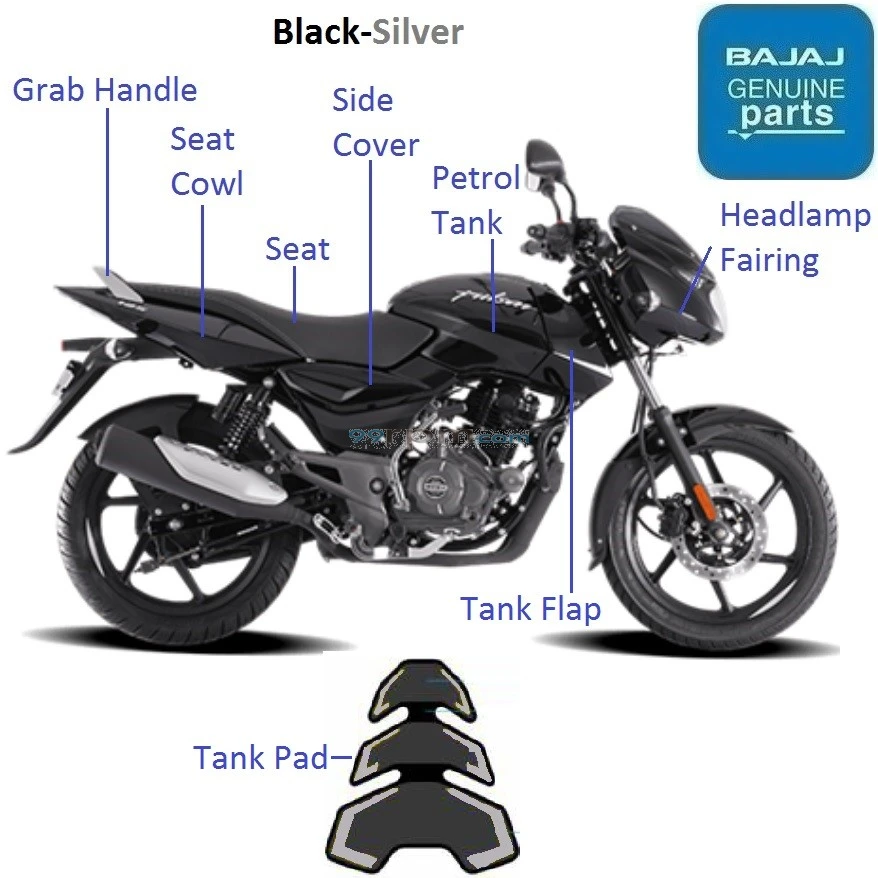 Pulsar 125 sticker kit price new arrivals
