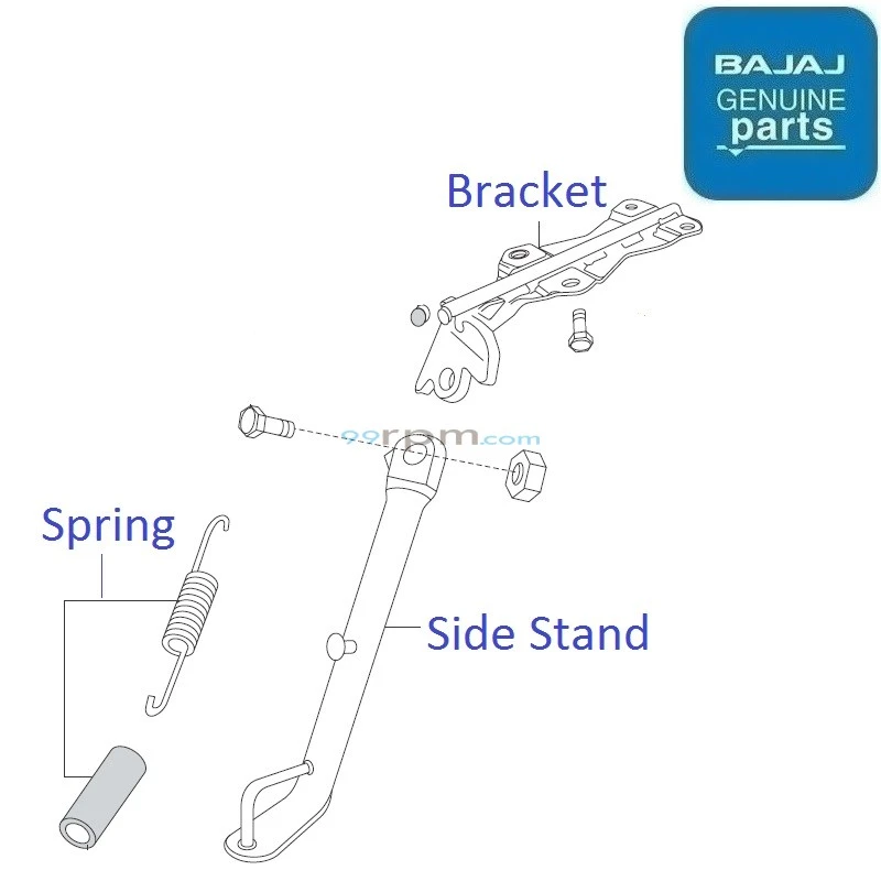 Bajaj Pulsar 135LS BS3 2009 2016 Side Stand