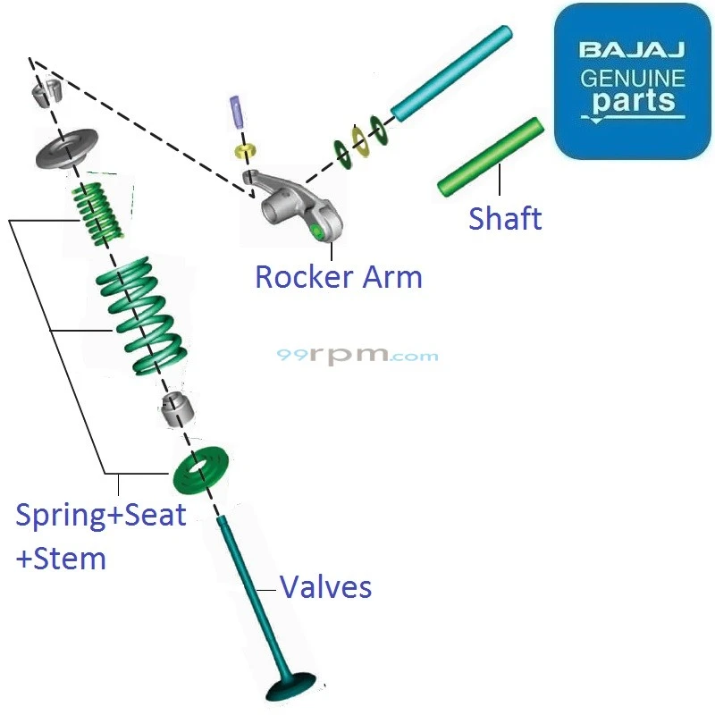 Bajaj Pulsar 150 BS4 Engine Valves