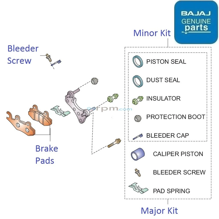 Bajaj pulsar 150 caliper price discount