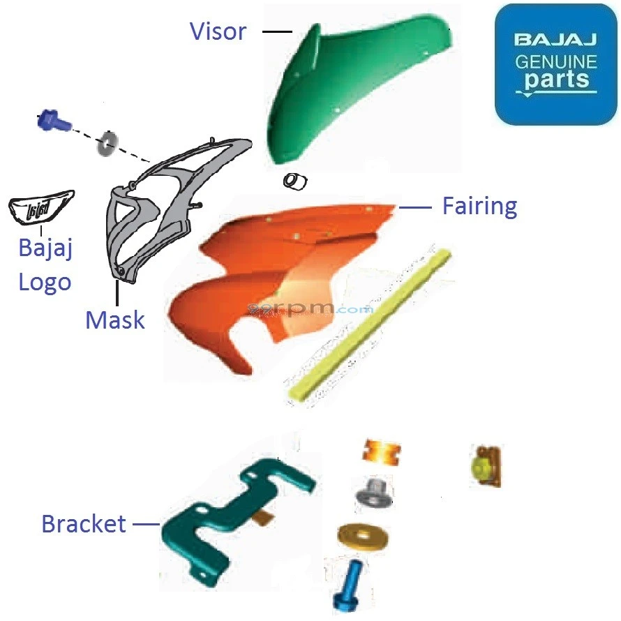 Pulsar 150 front fairing on sale