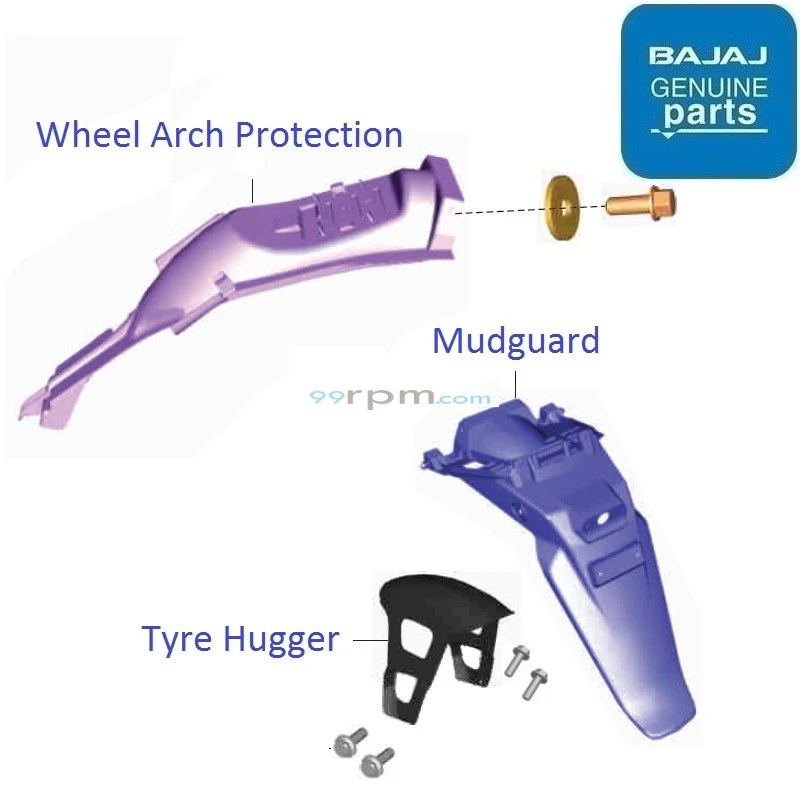 Bajaj Pulsar 150 BS4 Rear Mudguard