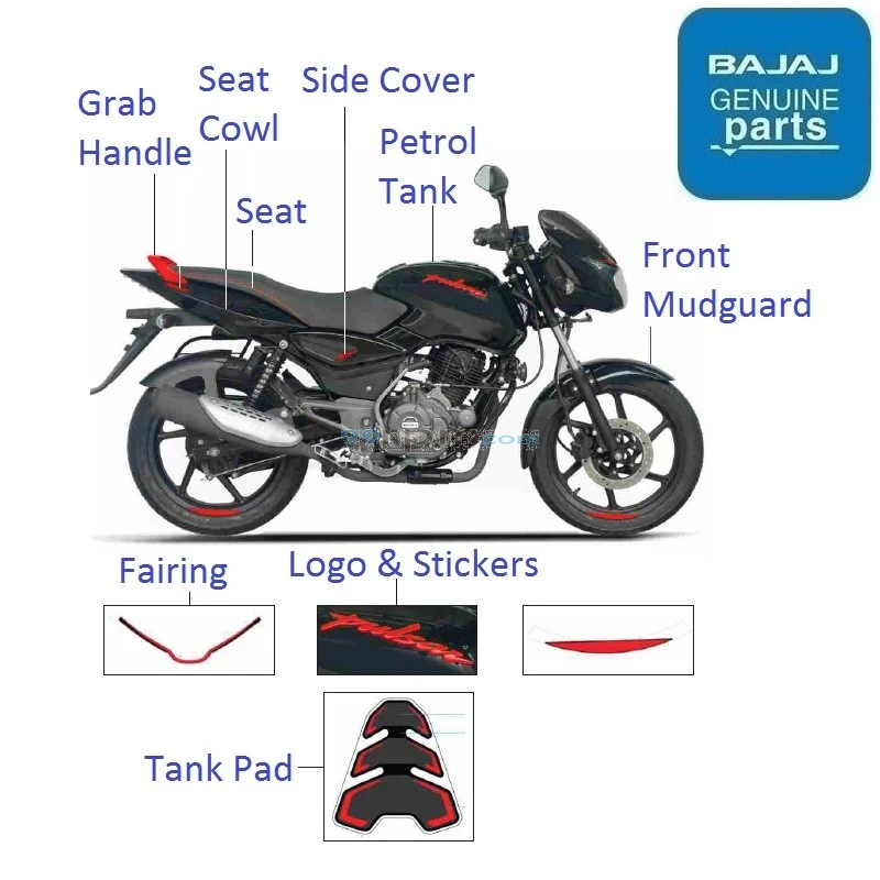 Bajaj Pulsar 150 BS4 Neon Red Edition