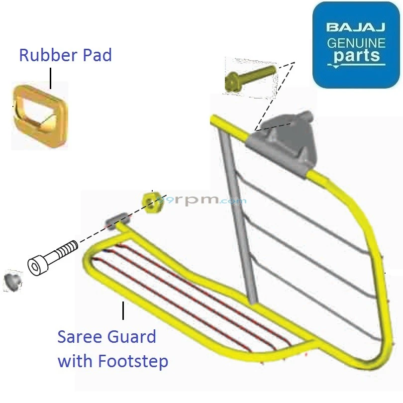 Pulsar 150 ladies footrest price shop