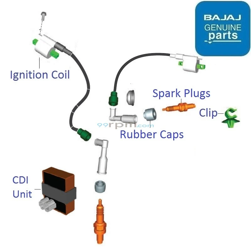 Bajaj Pulsar 180 BS4 UG5 Ignition Coil CDI Capacitor Discharge Ignition Unit