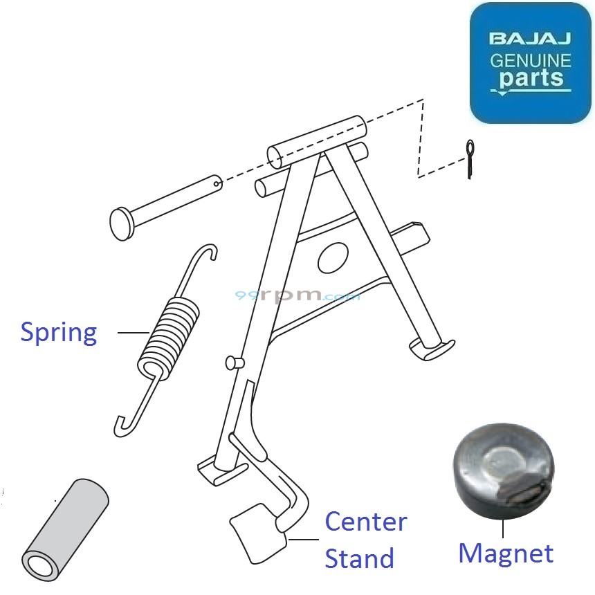 Pulsar 180 UG4 BS3 2009 16 Center Stand