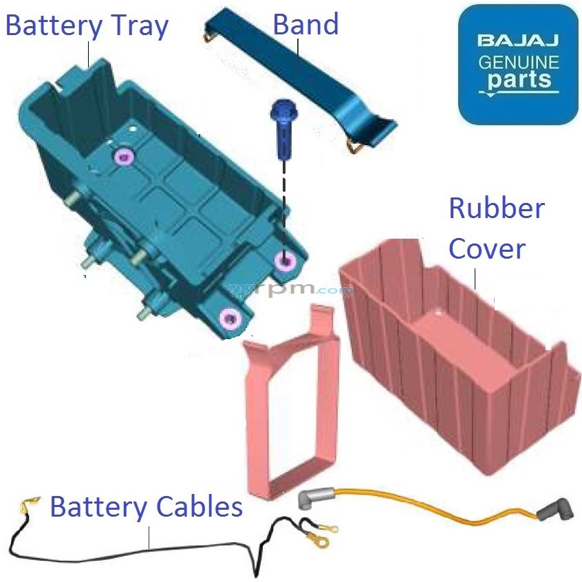 Bajaj Pulsar NS200 BS6 2021 2023 Battery Tray
