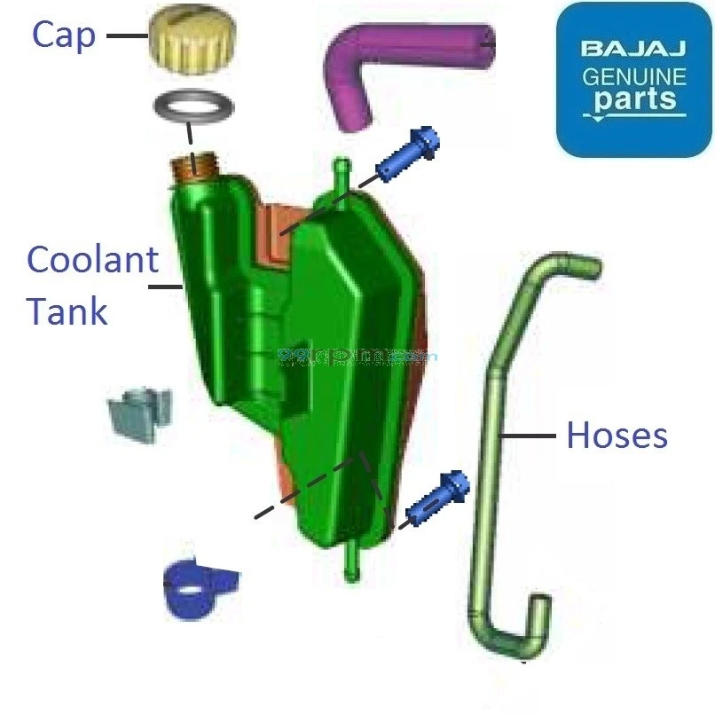 Bajaj Pulsar NS200 BS6 2020 2023 Coolant Tank