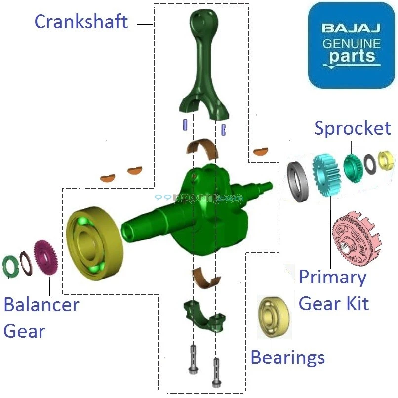Pulsar 200 ns crankshaft price new arrivals