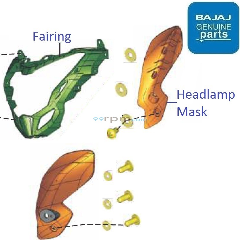 Bajaj Pulsar NS200 BS6 2021 2023 Headlamp Fairing
