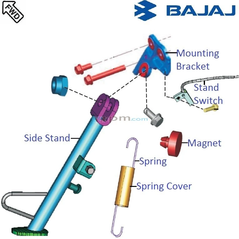 Bajaj Pulsar AS200 Side Stand