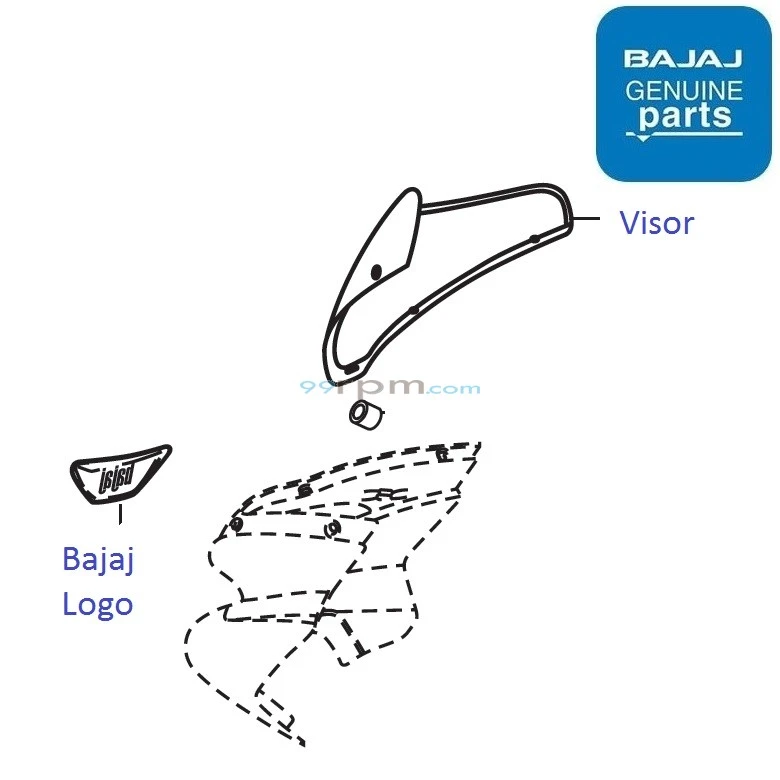 Pulsar 220f visor price outlet