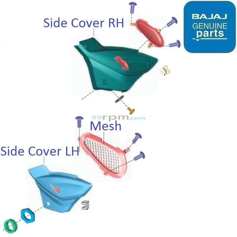 Bajaj Pulsar 220F BS6 2020 Side Cover