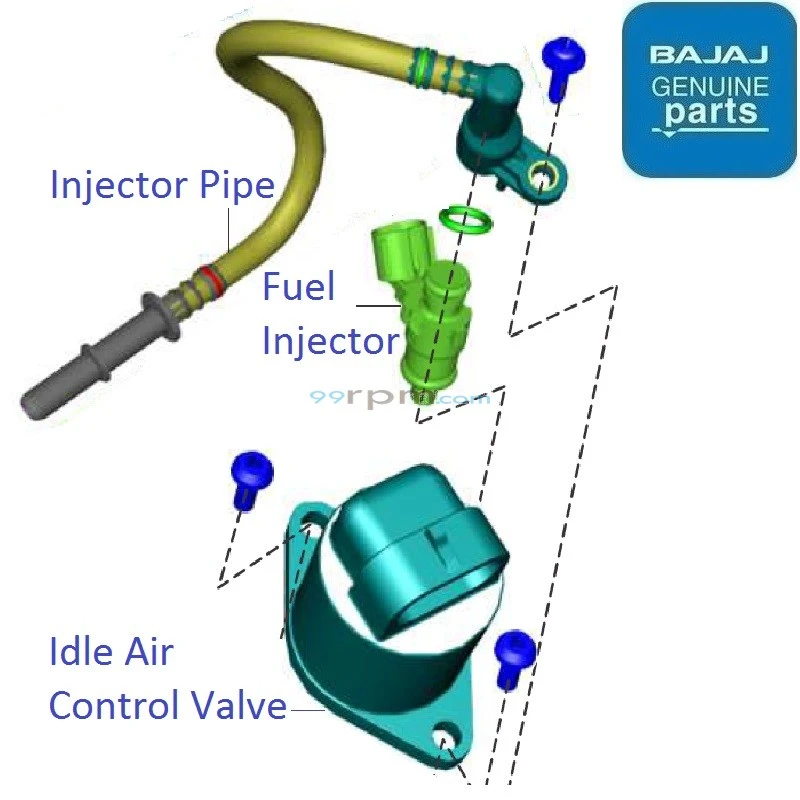 Bajaj Pulsar 220F BS6 2020 Throttle Body Components