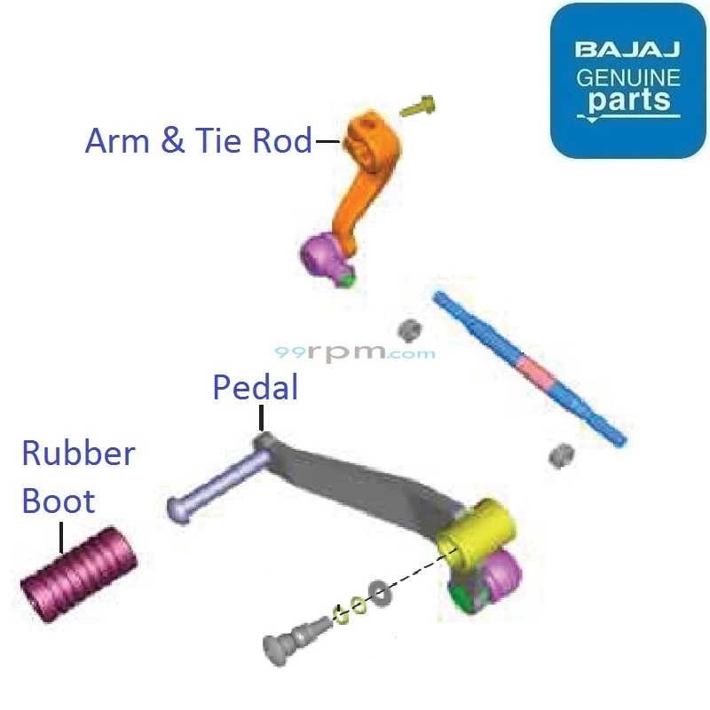 Pulsar 150 single gear lever price new arrivals