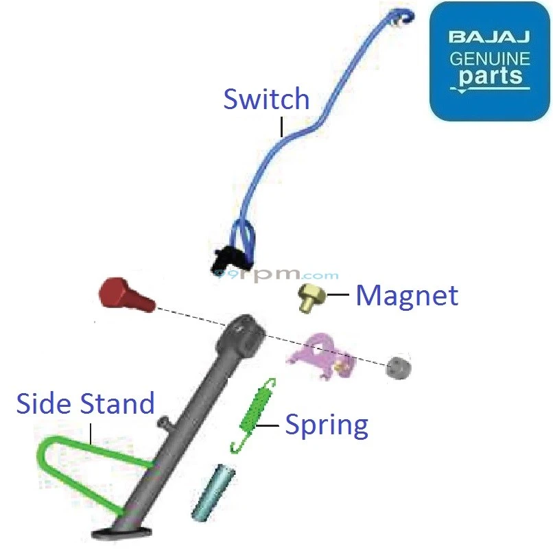 Pulsar 220 side stand price top