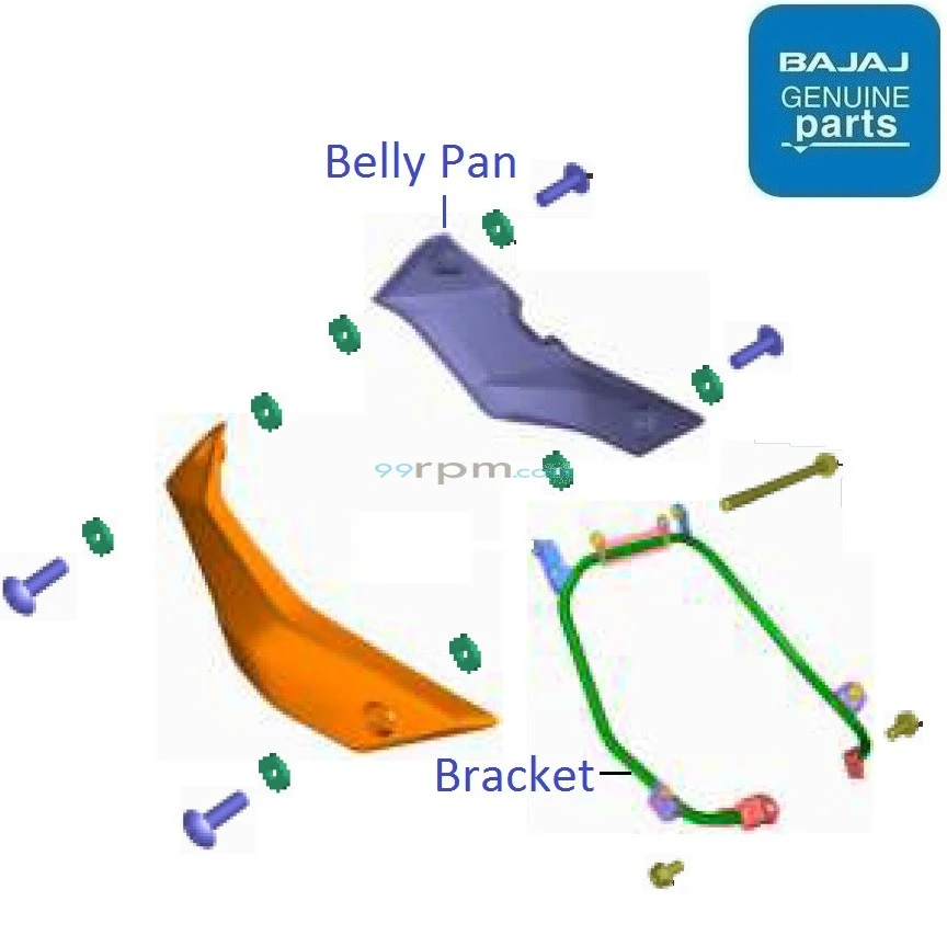Bajaj Pulsar NS200 BS6 Feb Oct 2020 Belly Pan