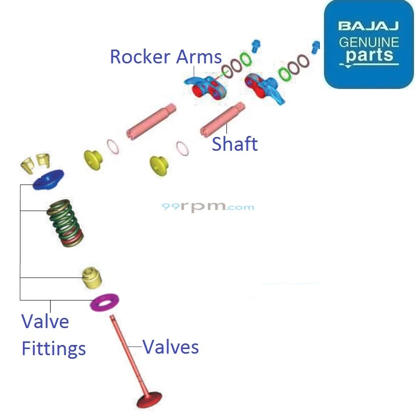 Bajaj Pulsar P150 Twin Disc 2022 23 Engine Valves