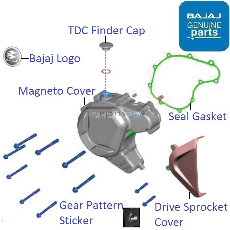 Bajaj Pulsar P150 Twin Disc 2022 23 Magneto Cover