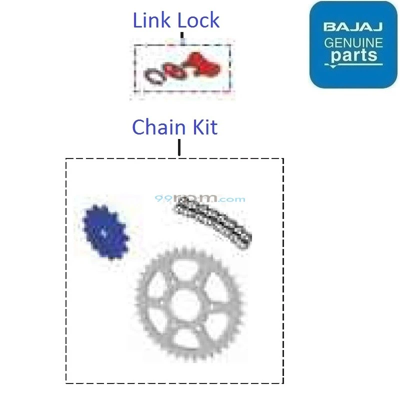 Bajaj Pulsar P150 Single Disc 2022 23 Drive Chain Kit