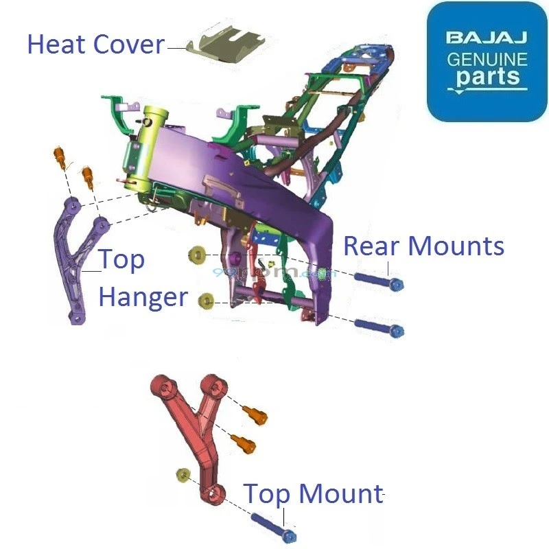 Pulsar rs 200 chassis price cheap