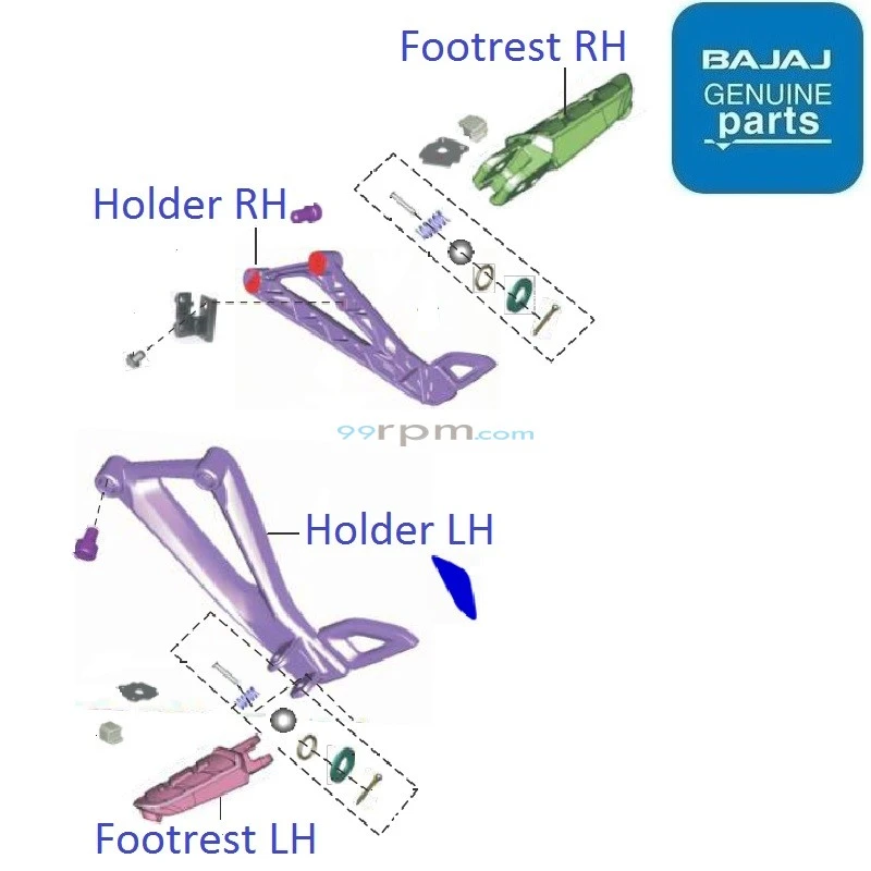 Pulsar rs 200 footrest price sales