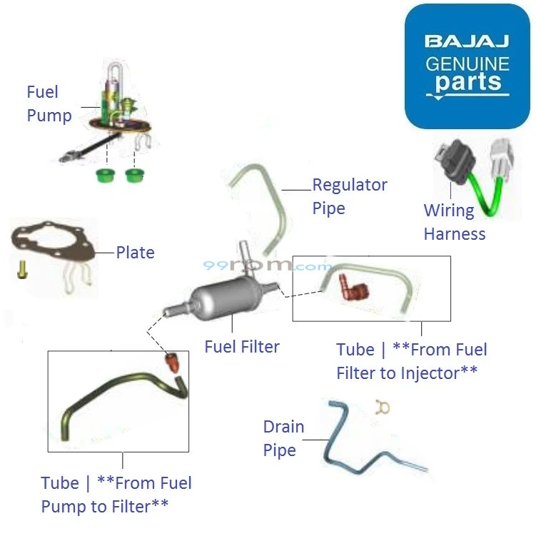 Bajaj Pulsar RS200 BS4 DTSi Fuel Pump